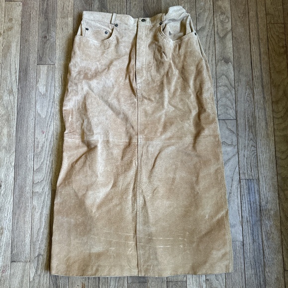 Venezia Dresses & Skirts - Venezia Vintage Leather Midi Skirt‎ Size 11/12